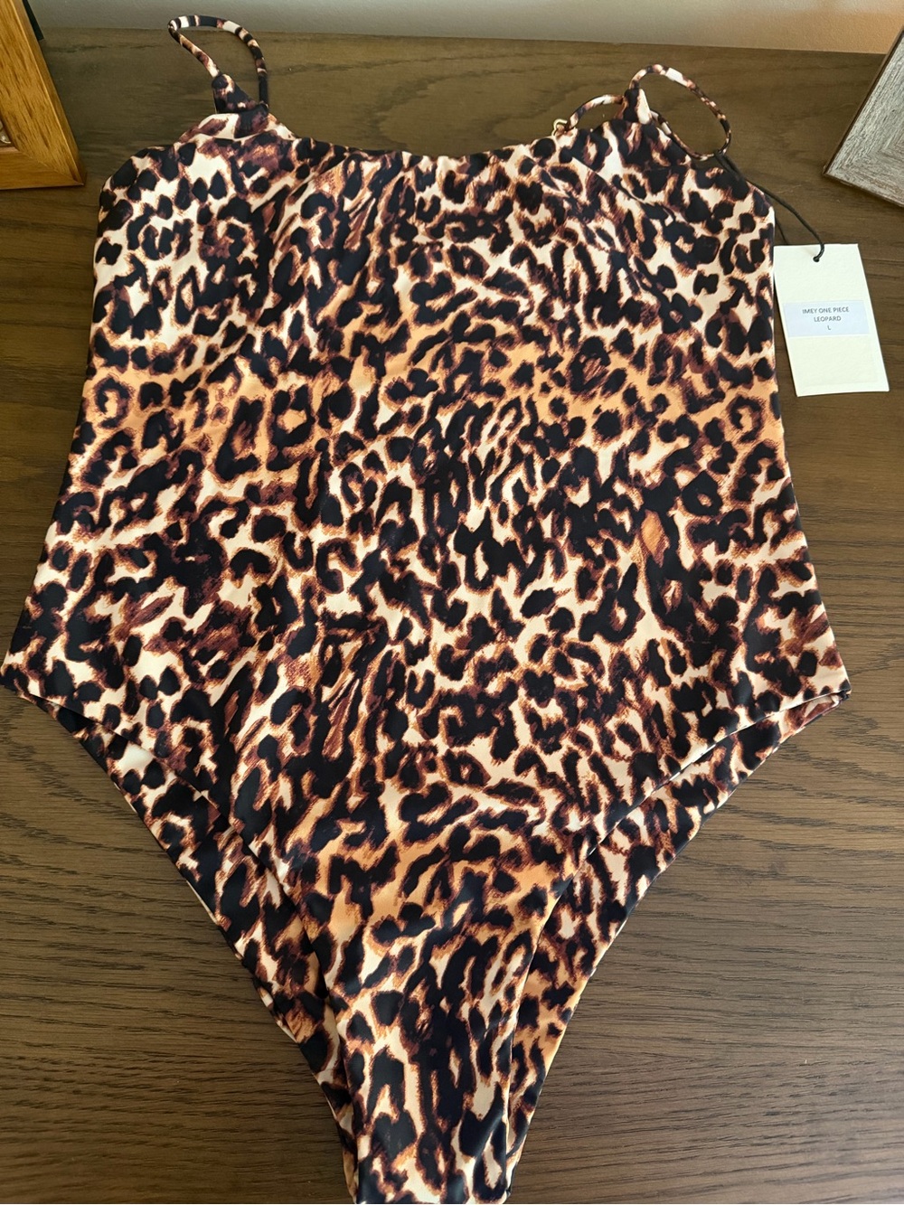 Leopard Print One-Piece Swimsuit - Women